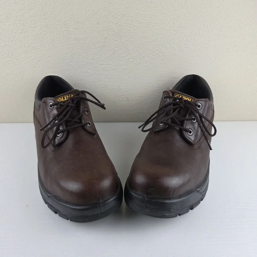 Carolina CA1528 Men's 12M Brown Leather Work Shoes Electrical Hazard Safety Toe